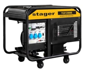 Generator monofazat Stager YGE12000E, 10.0kW, benzina, pornire electrica