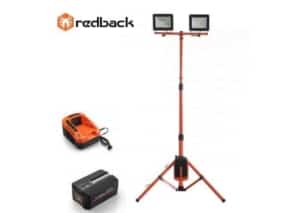 Redback Pachet ED40+EP20+EC20 Stand proiectoare LED, 2x20W, acumulator, incarcator